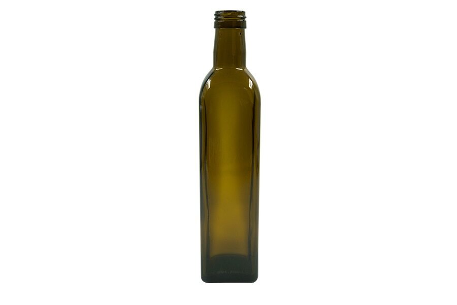 500 ml dark green glass bottle (neck finish: 70 mm)