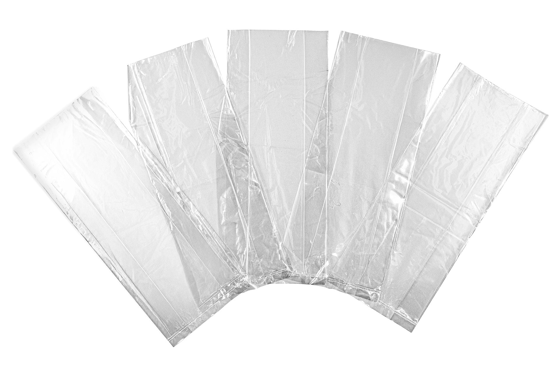 Clear plastic stock bags