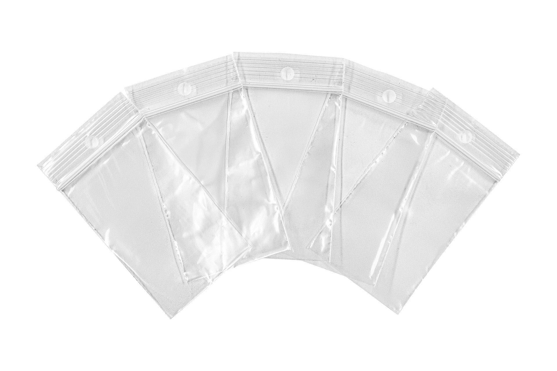 Clear plastic LDPE resealable bag