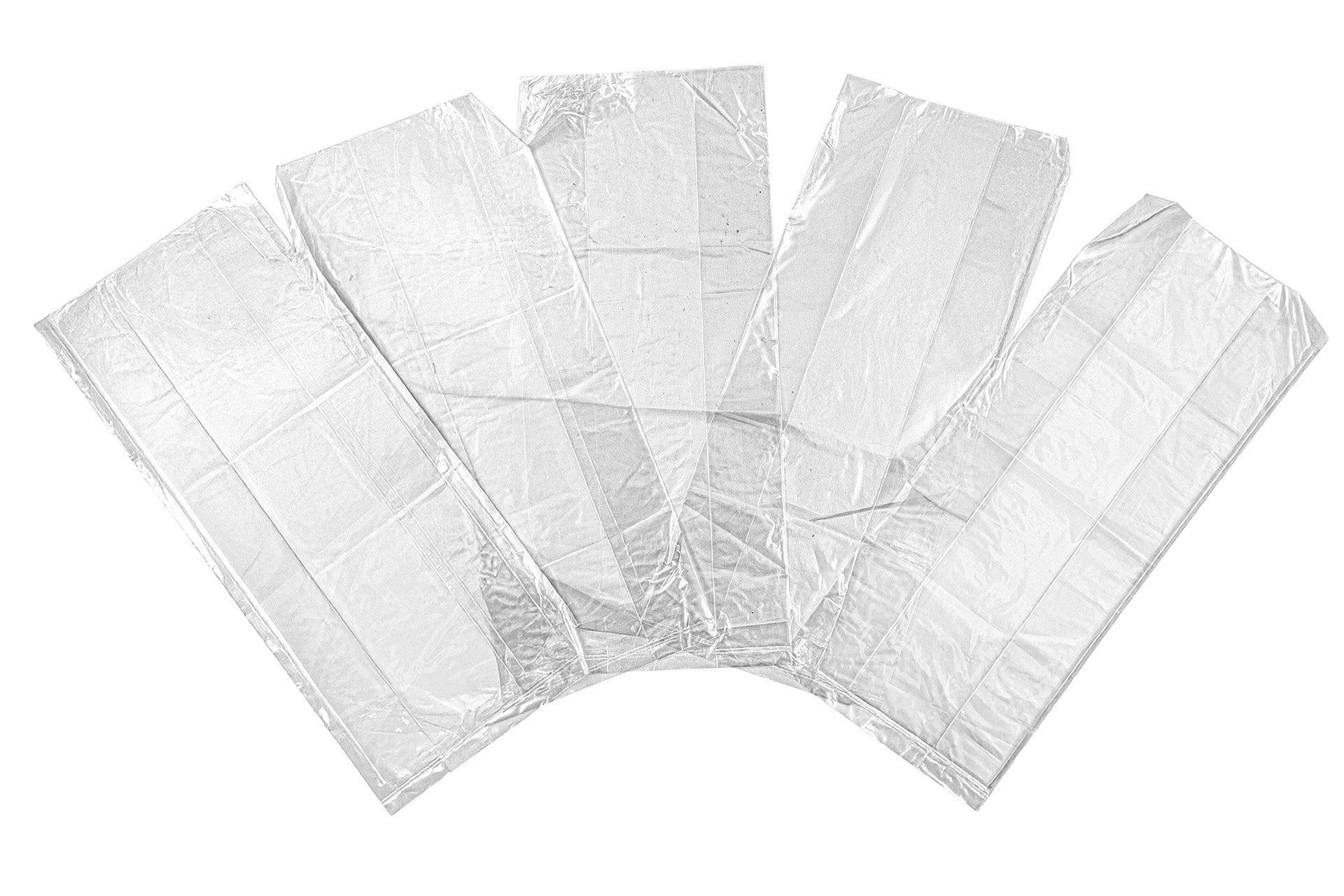 Clear plastic LDPE stock bag