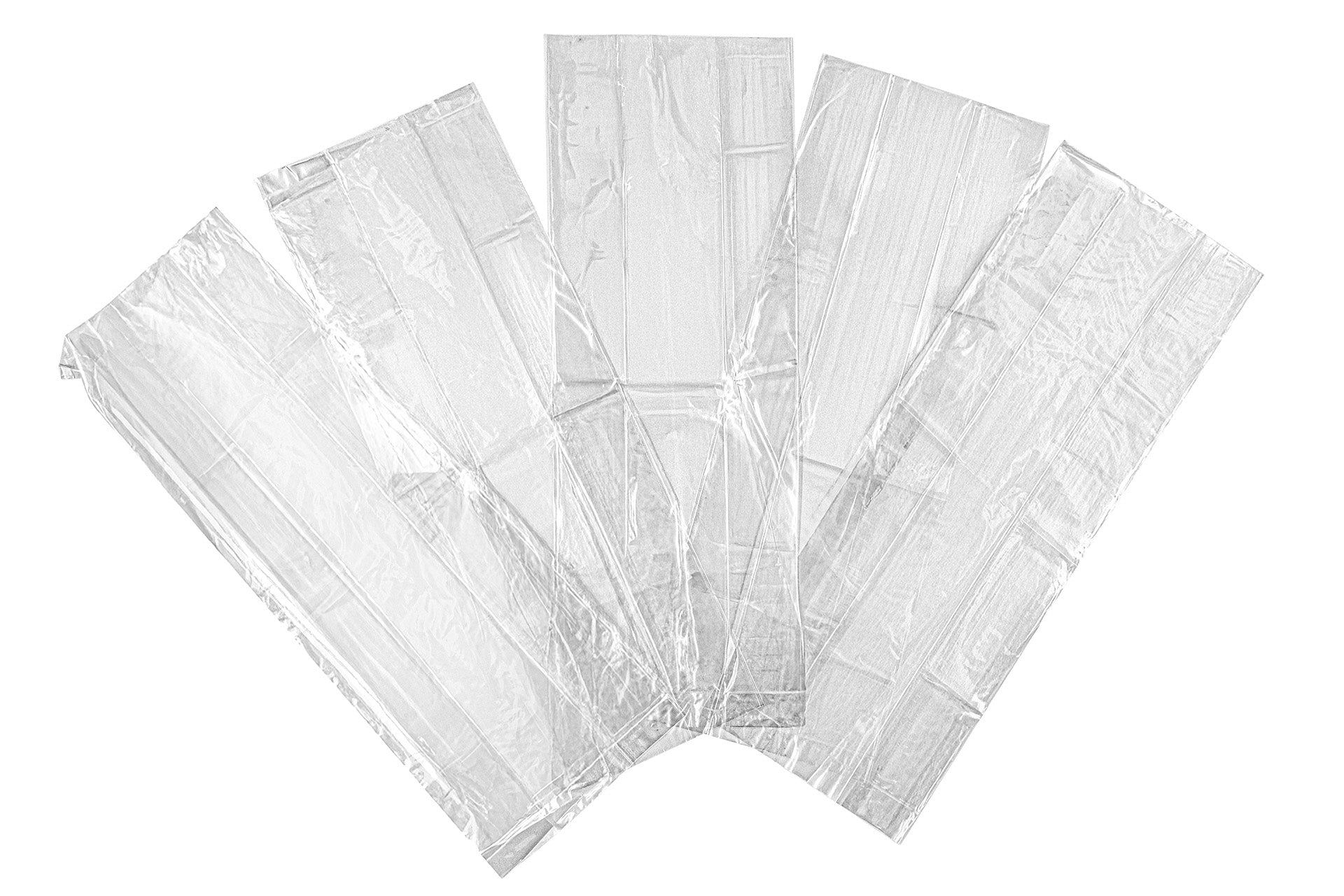 Clear plastic LDPE stock bag