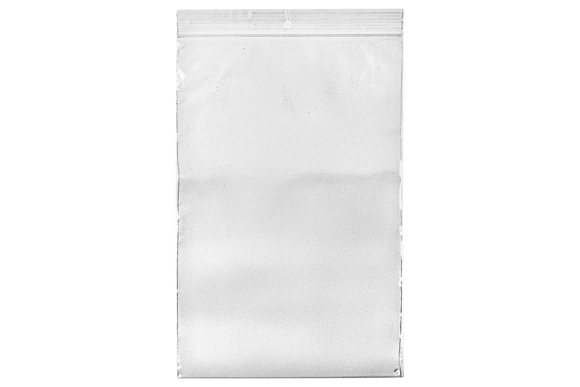 Clear LDPE plastic zip-top resealable bag