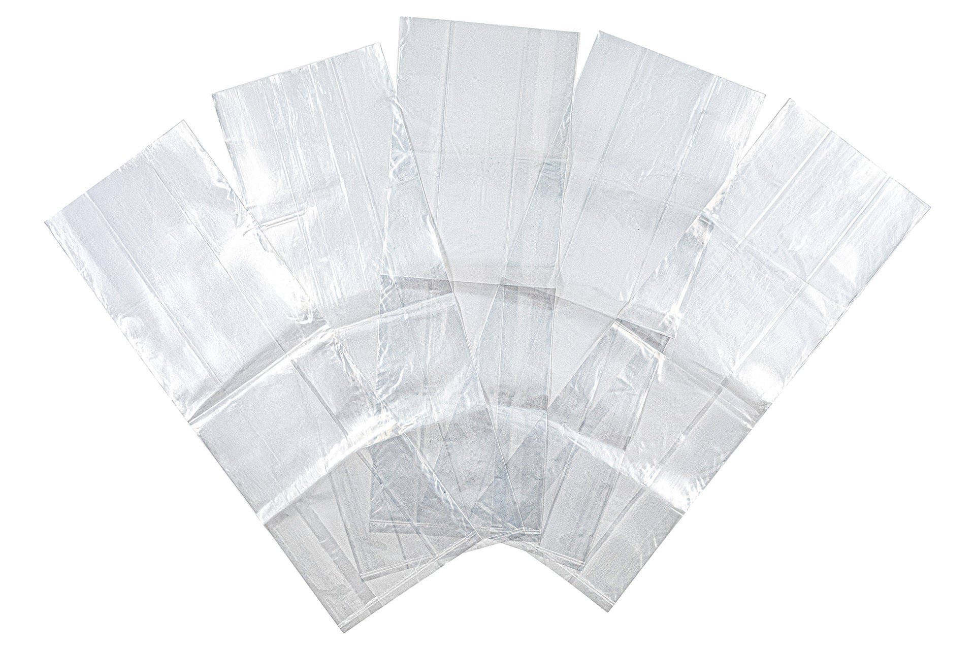 Clear plastic LDPE stock bag