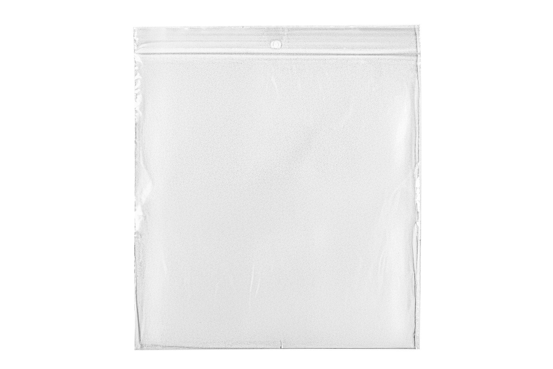 Clear plastic LDPE resealable zip-top pouch bag