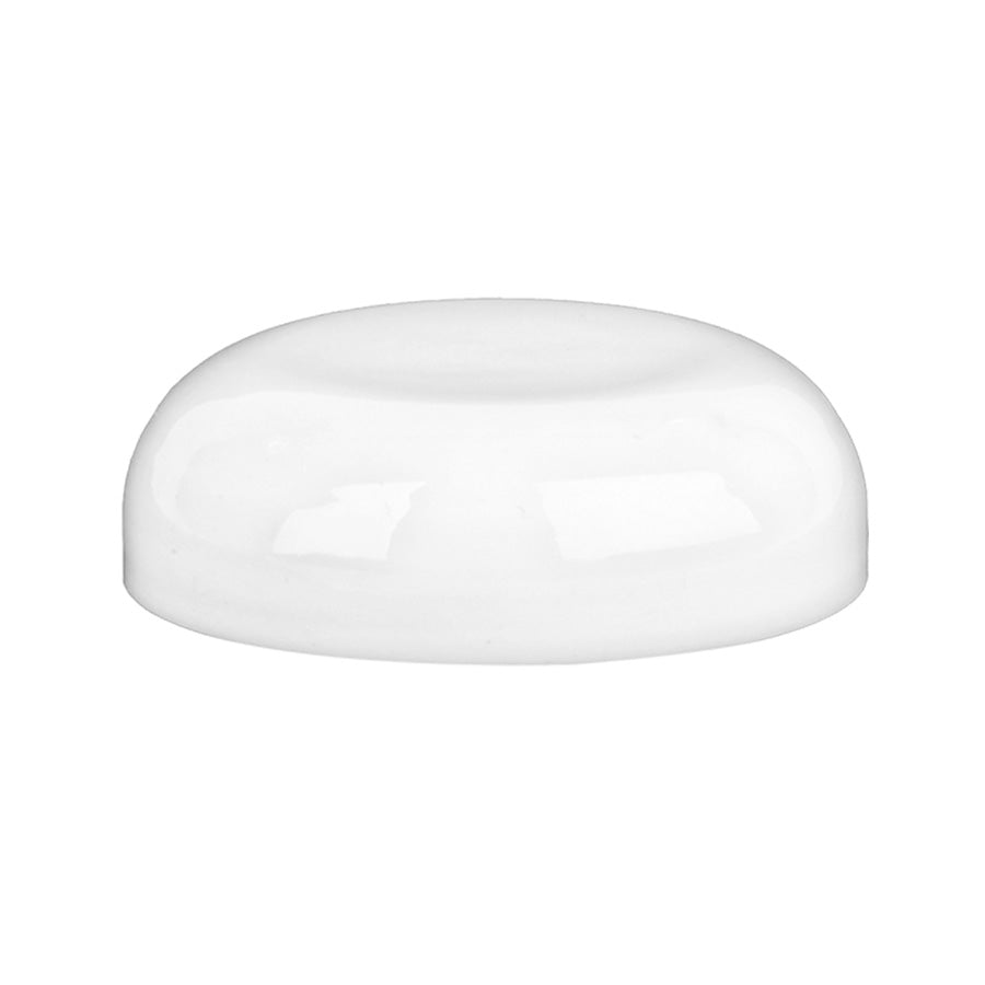 58-400 White PP Smooth Domed Unlined Cap