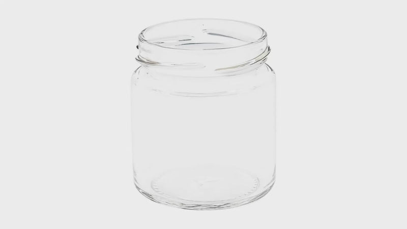 4 OZ CLEAR FLINT GLASS ROUND STRAIGHT SIDED JAR