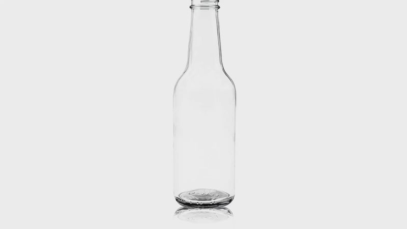 10 oz Clear Glass Woozy Bottle