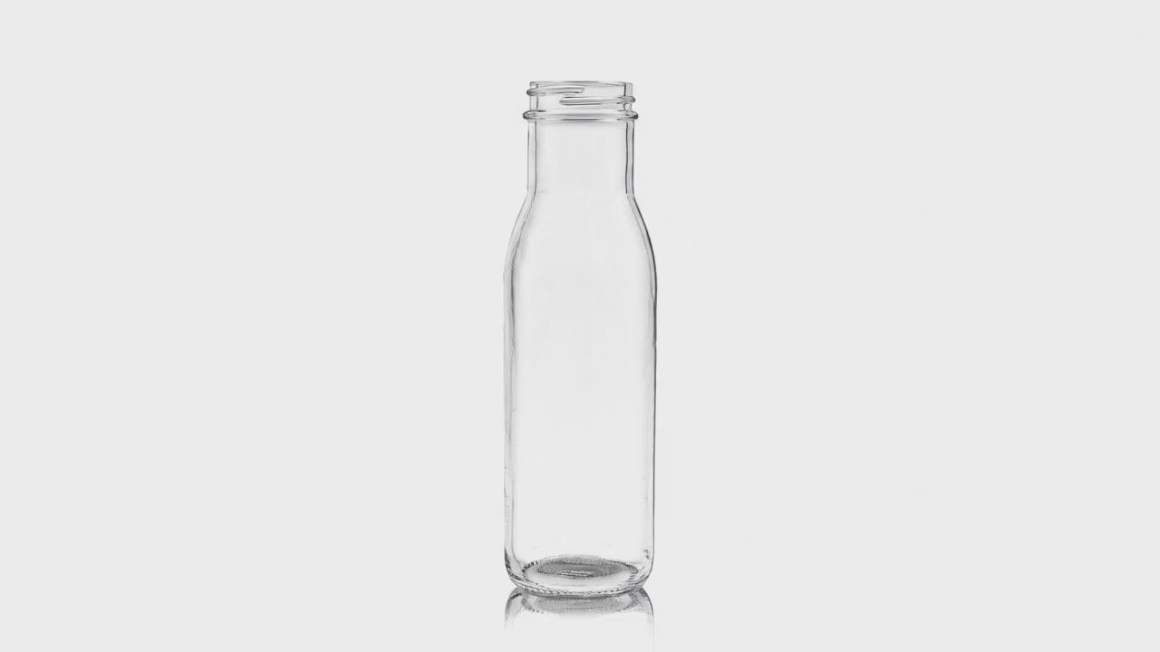 Charger la vidéo : Bouteille universelle transparente de 8 oz 38-400