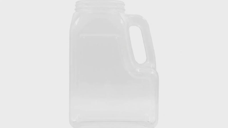 160 OZ CLEAR PVC OBLONG JUG WITH HANDLE