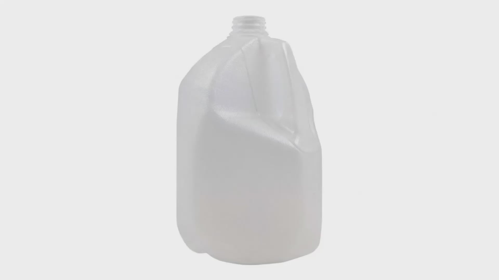 Load video: 4 L Natural HDPE Square Handled Dairy Jug