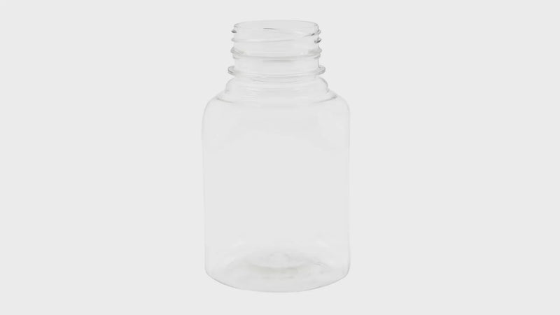 8 oz Clear PET Square Juice Bottle