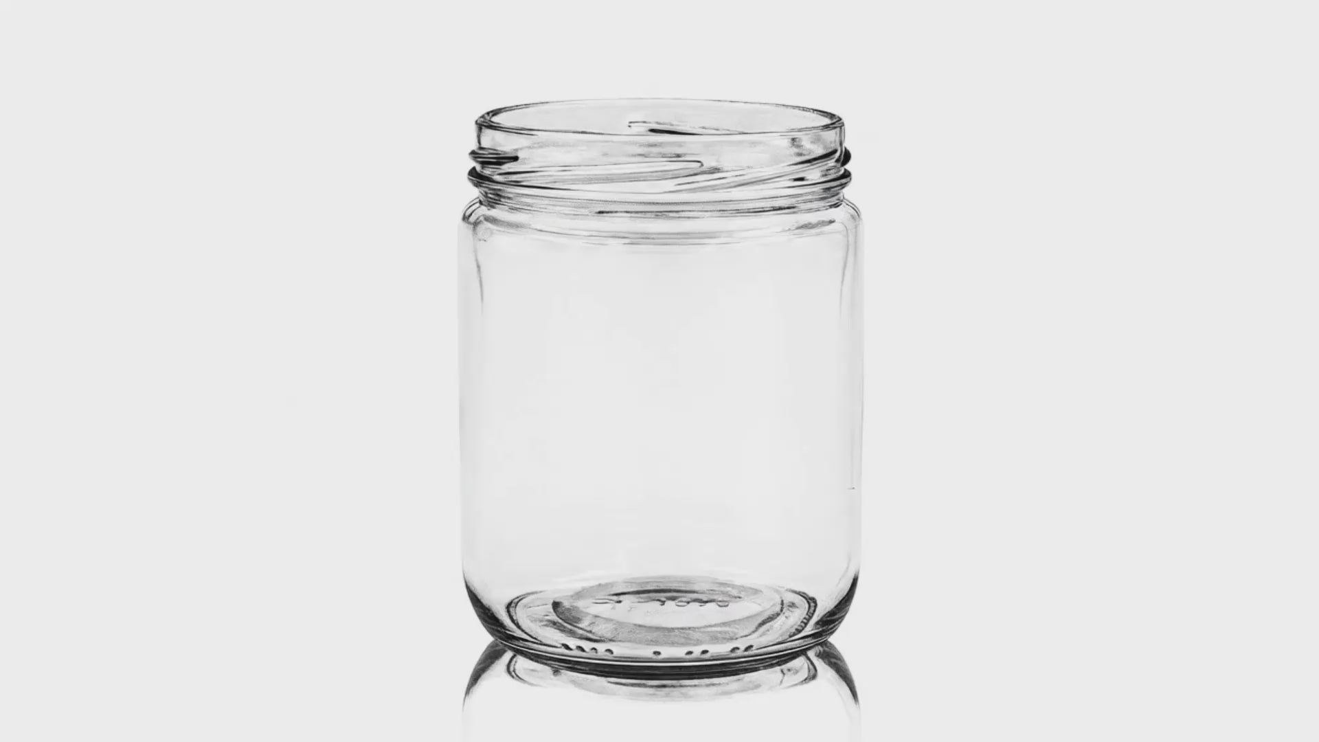 Load video: 500 ml Clear Glass Round Short Cylinder