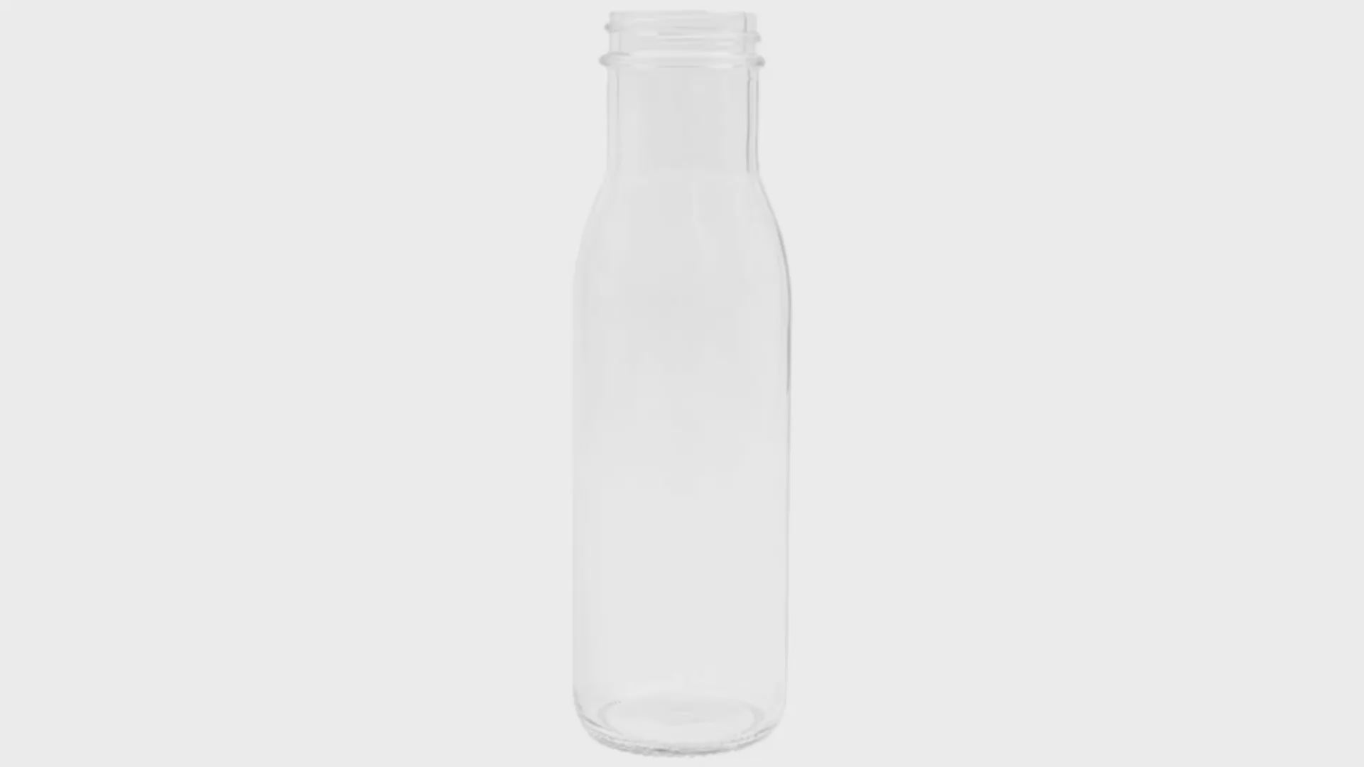 Load video: 8 oz Clear Universal Bottle